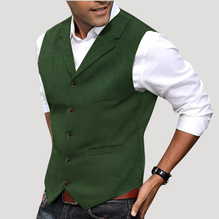 Men's Waistcoat Suit Vest Smart Formal Tailored Button Sleeveless