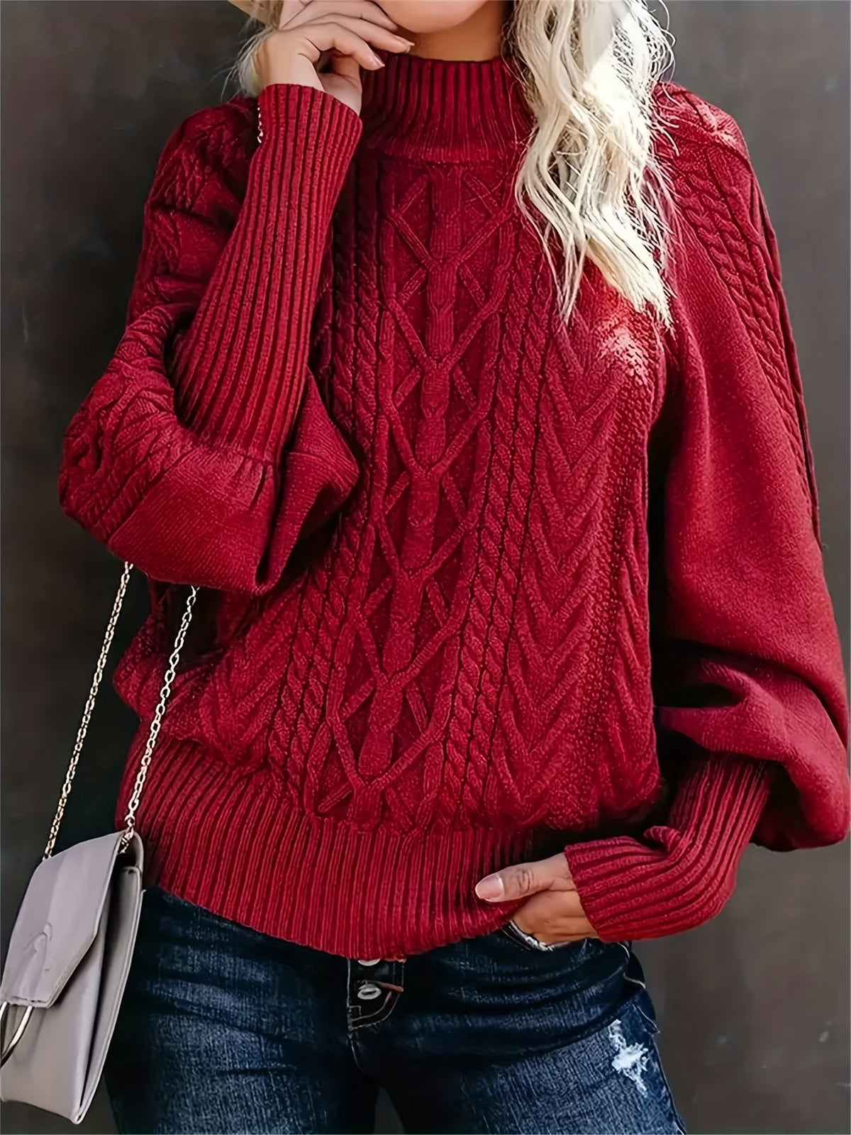 Rosalyn | Cosy Warm Cable-Knit Jumper