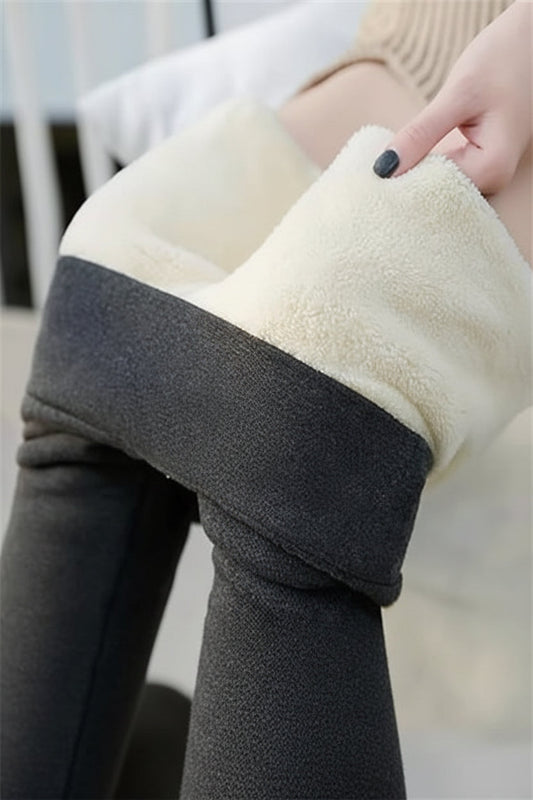 Women’s Fleece-Lined Thermal Leggings – Warm Stretch Layer for Winter Wear