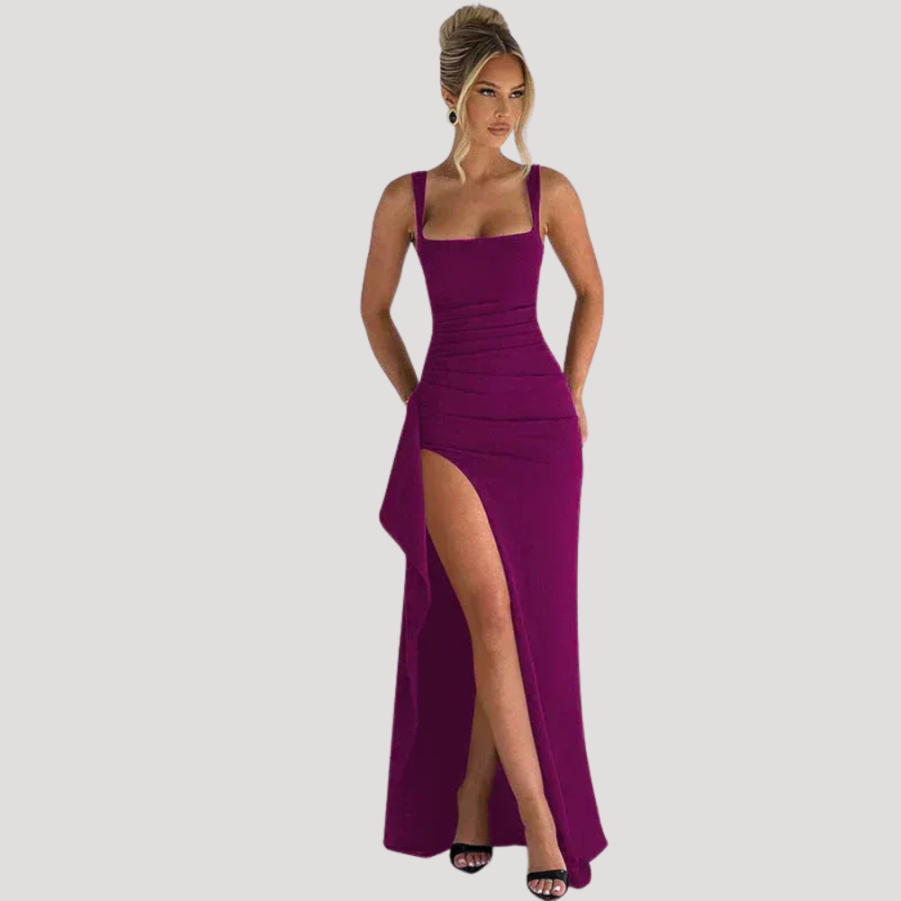 Women's Maxi Bodycon Dress Sleeveless Split Cami Long Dress