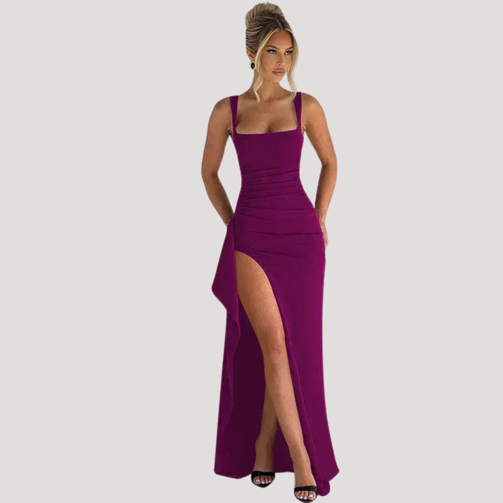 Women's Maxi Bodycon Dress Sleeveless Split Cami Long Dress