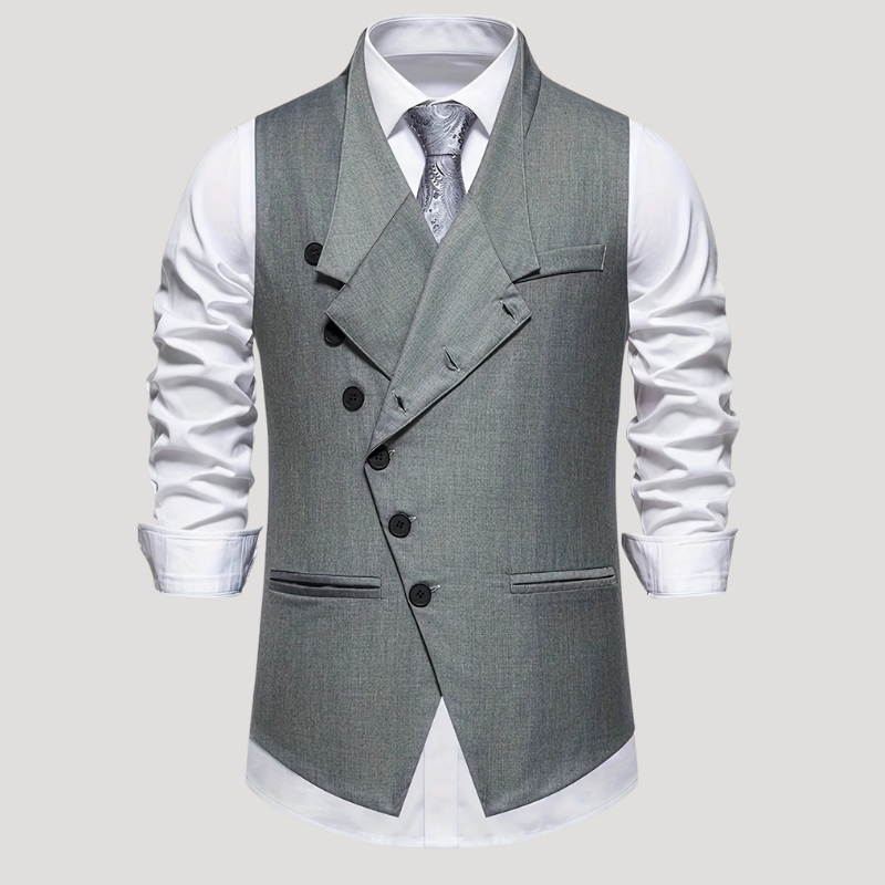 Men's Vest Waistcoat Formal Suit Button Sleeveless