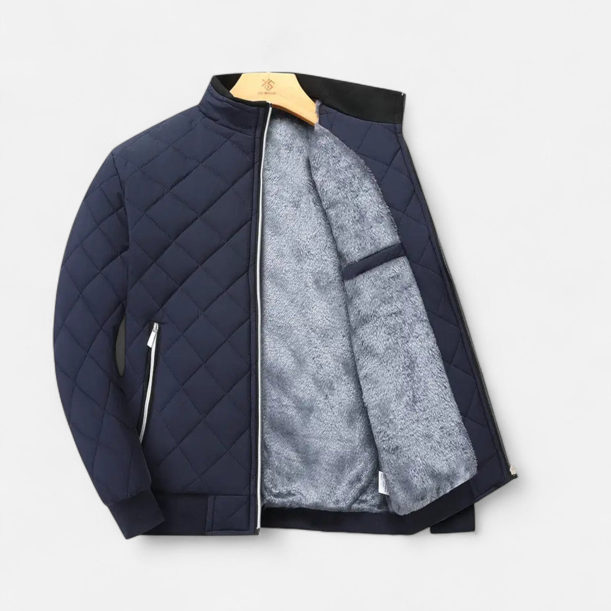 Valmonti | Men’s Quilted Fleece-Lined Winter Jacket
