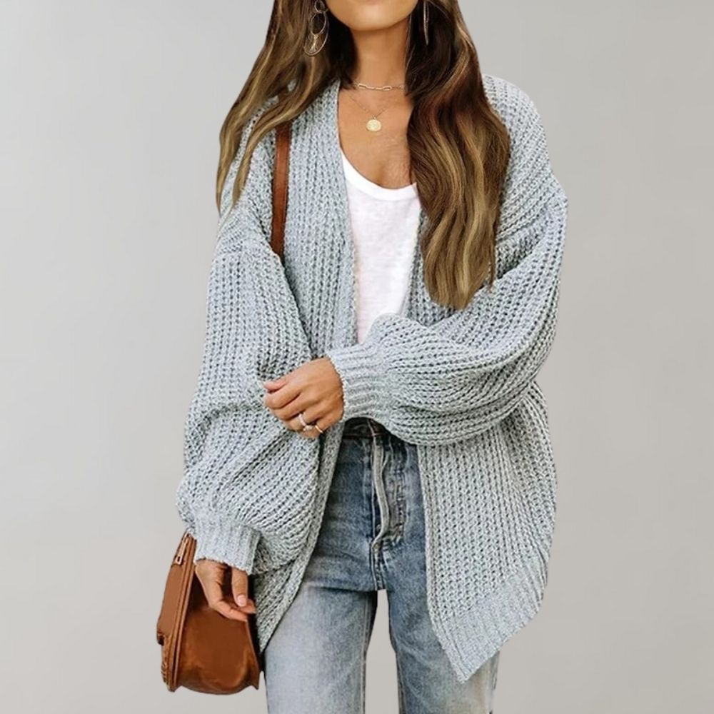 Lucille | Relaxed Open-Front Knitted Cardigan