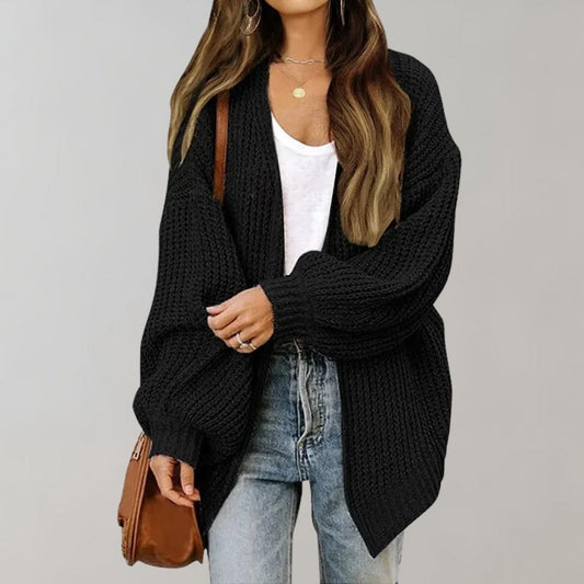 Lucille | Relaxed Open-Front Knitted Cardigan