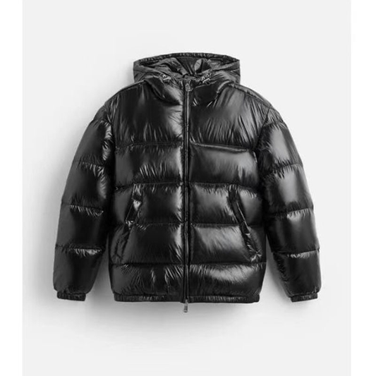 Men’s Hooded Puffer Jacket – Waterproof Insulated Winter Layer for Outdoor Wear