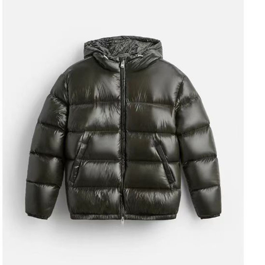 Men’s Hooded Puffer Jacket – Waterproof Insulated Winter Layer for Outdoor Wear