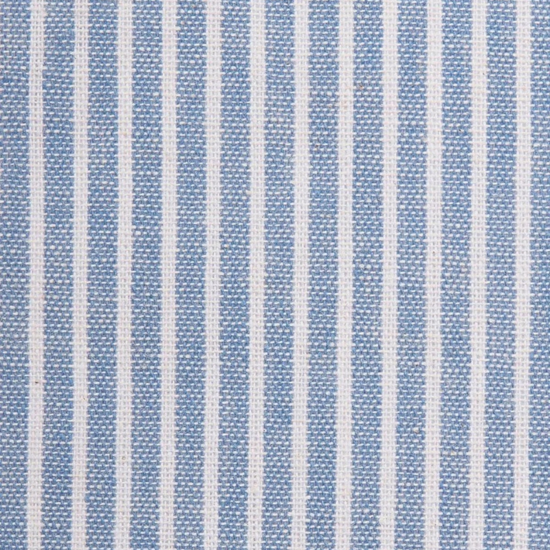 Women's Blue Midi Striped Round Neck Three Quarter Sleeve