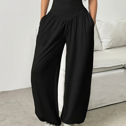 Ramona | High-Waist Wide-Leg Lounge Trousers