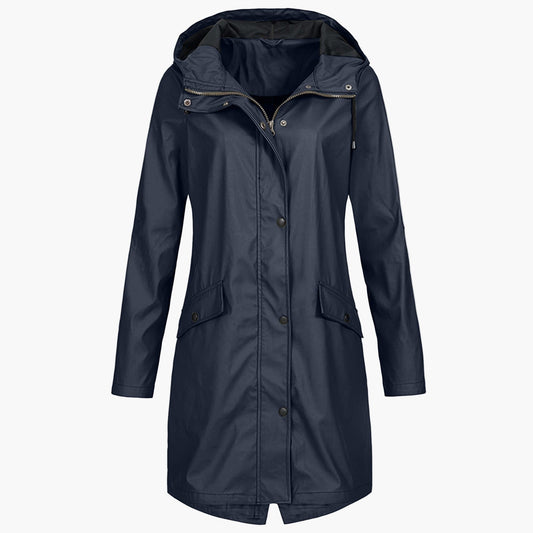 Lavinia | Weatherproof Longline Hooded Coat