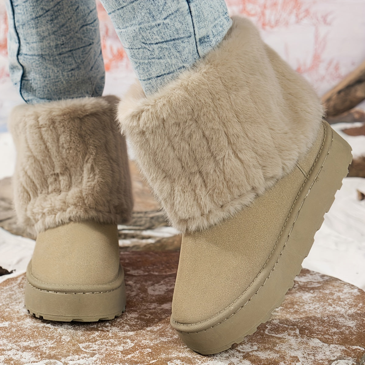 Elspeth | Cosy Platform Ankle Winter Boots
