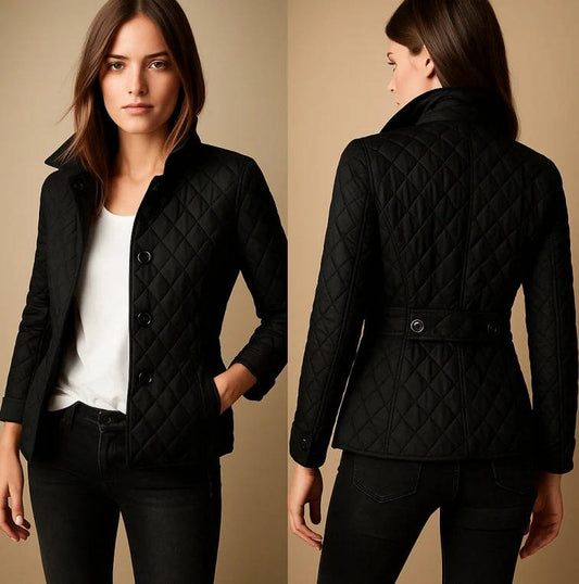 Womens Quilted Jacket, Lightweight Padded Outerwear