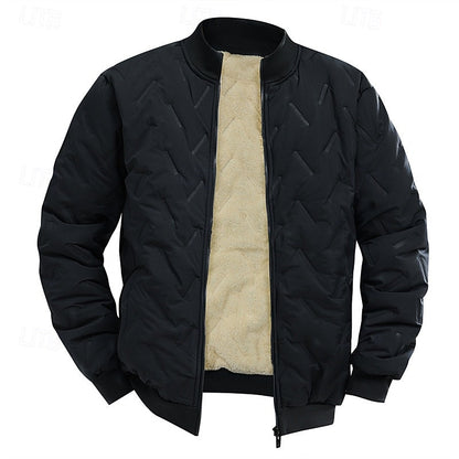 Douglas | Textured Quilted Bomber Jacket