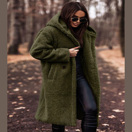 Women Quilted Puffer Jacket with High Stand Collar and Full Zip Closure