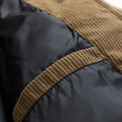 Hooded Puffer Jacket with Insulated Padding and Two Tone Design