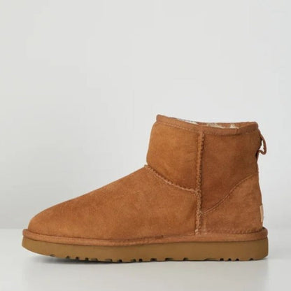 Julia I Women’s Boston Mini Boots Stylish Winter Footwear Comfortable Warm Fleece-Lined Ankle Boots